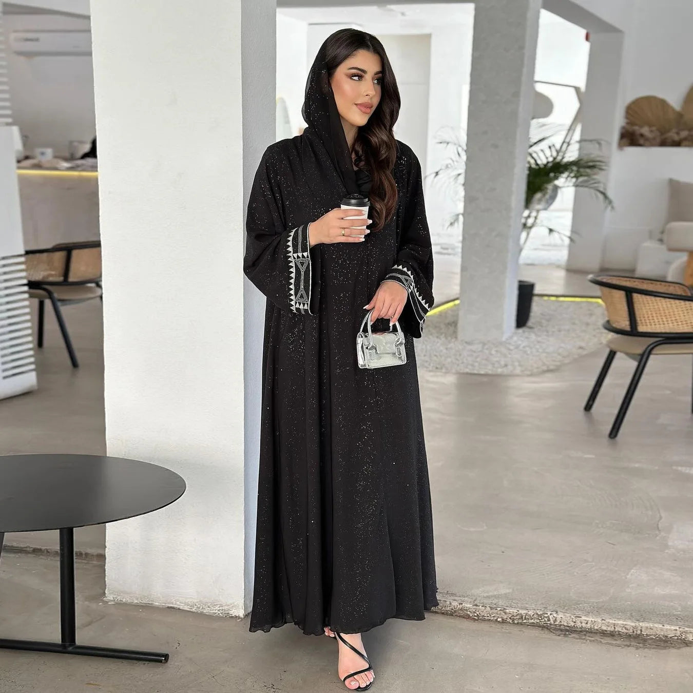 Modest Muslim Dress Embroidery Kimono Open Abaya Dubai Turkey Caftan Marocain Femme Kebaya Arabic Robe Ramadan Djellaba Jalabiya