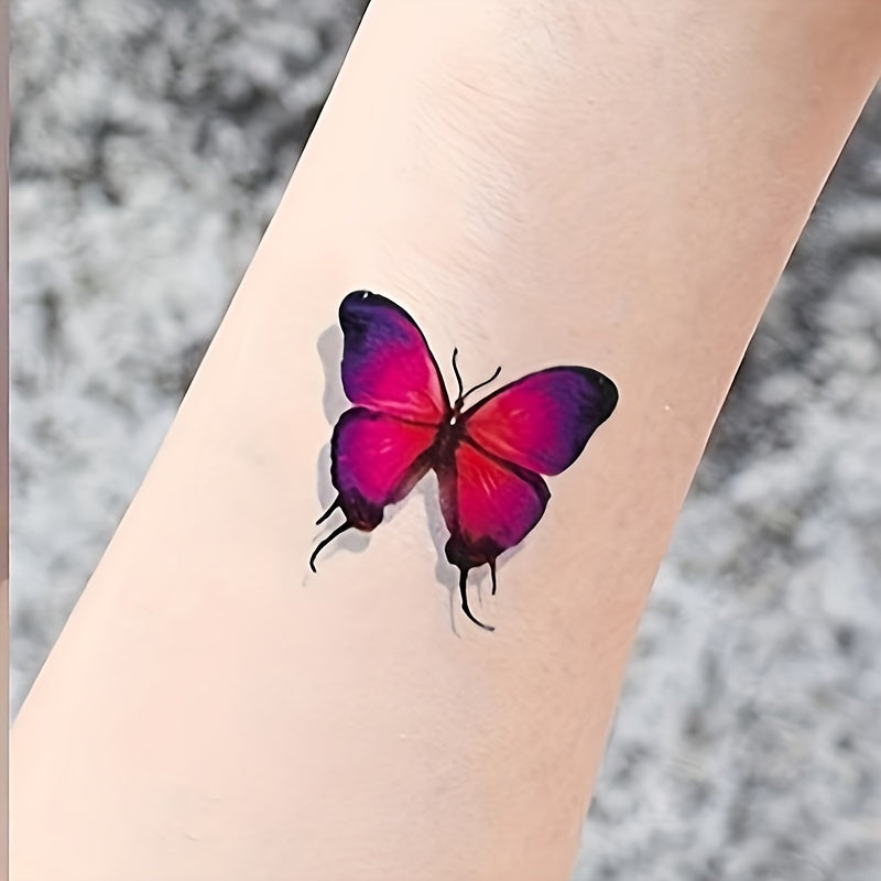 Temporary Tattoos
20 Sheets 3D Butterfly Tattoo Stickers Waterproof & Long Lasting For Women