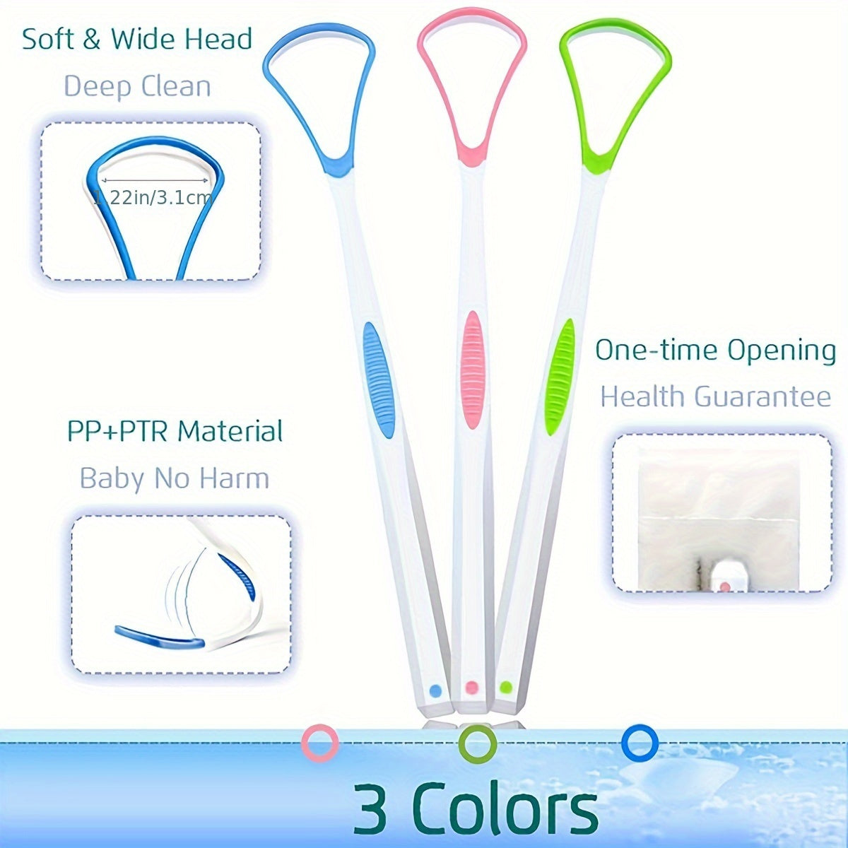 Oral Care
4pcs Tongue Scraper, Tongue Coating Scraper, Fresh Breath For Oral Care, Tongue Cleaners, Tongue Cleaning Tools For Adults