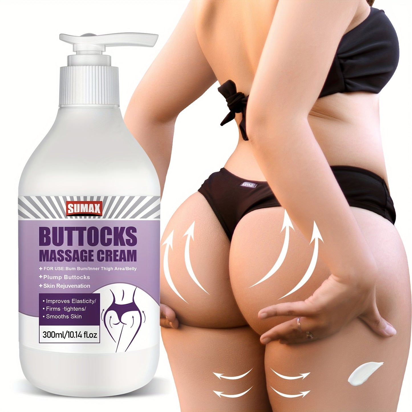 Personal Care
300ml Collagen And Stem Cell Butt Massage Cream - Firms And Lifts The Buttocks For A Natural And Bouncy Look, Creating The Brazilian Buttocks Look