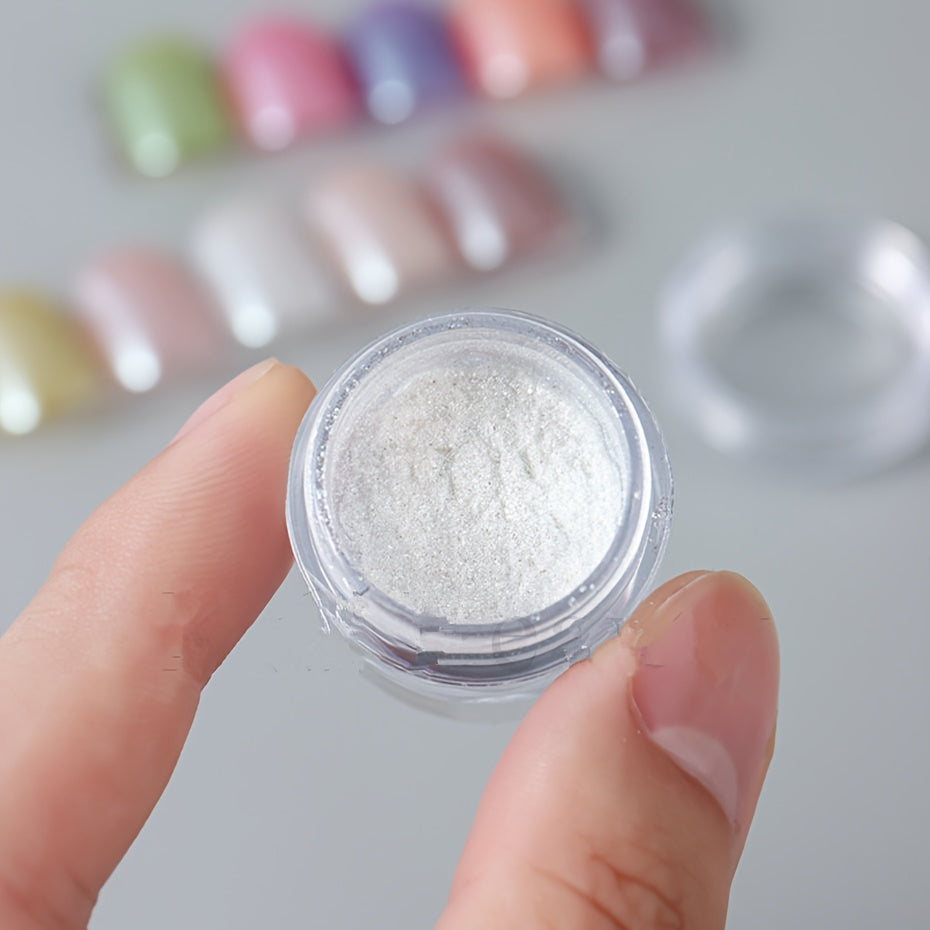 Nails
Hypoallergenic Aurora Chrome Nail Powder - Gentle Electroplating, Clear Finish For Stunning Manicures