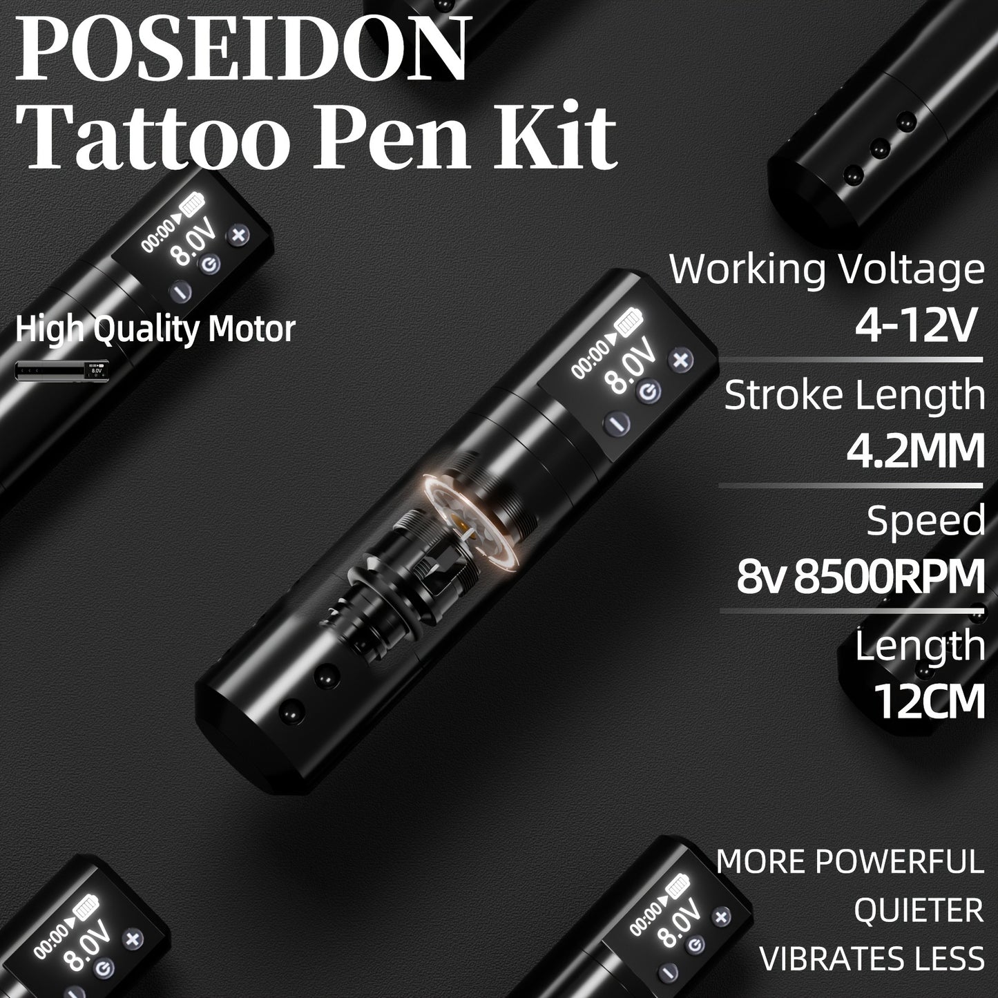 Personal Care
Rotary Wireless Battery Tattoo Pen, Tattoo Pen Gun Kit With Tattoo Cartridge Needles For Tattoo Beginners And Tattoo Masters