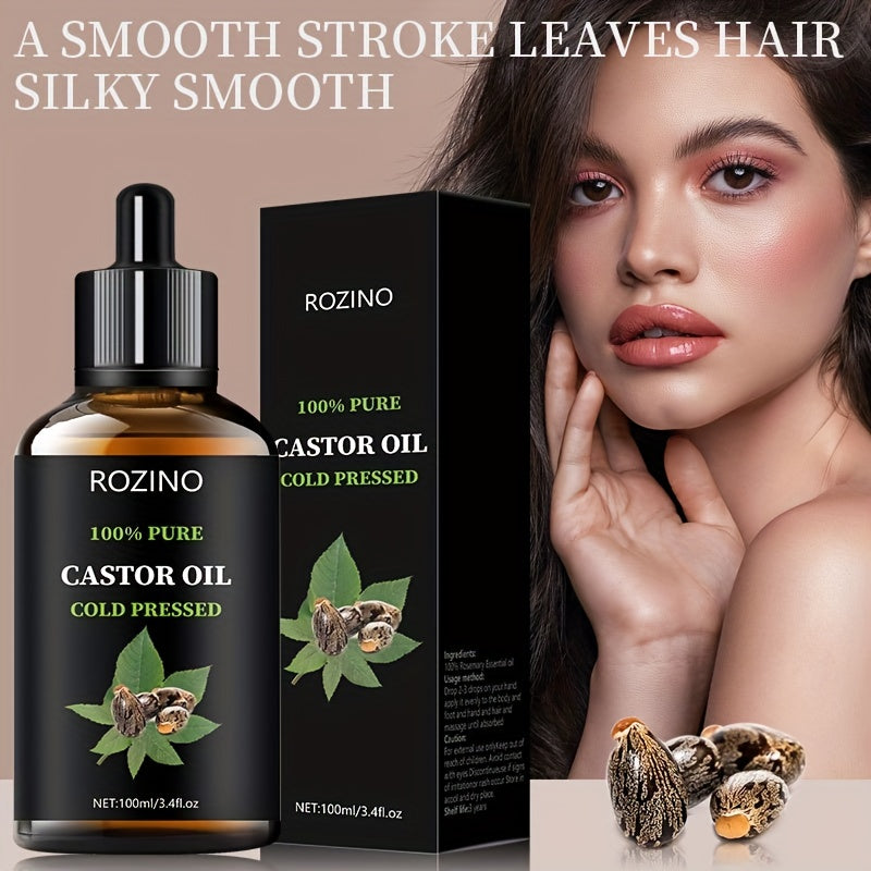 Facial care
100ml Castor Oil, For Hair Eyelashes And Eyebrows, Castor Oil Cold Pressed Unrefined, Essential Oil For Dry Hair, Skin & Nails Care