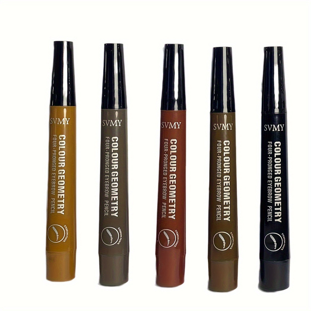 Makeup Long-lasting Smooth 4 Split Head Liquid Eyebrow Pencil, Natural And Wild Eyebrow Pencil, Waterproof And Shaping Eyebrow Makeup Tool