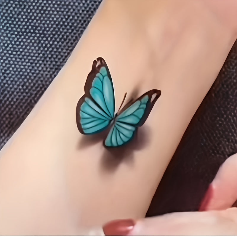 Temporary Tattoos
20 Sheets 3D Butterfly Tattoo Stickers Waterproof & Long Lasting For Women