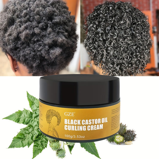 Hair Care
100g Black Castor Oil Curling Cream, Natural Curl Defining Cream, To Define All Natural Curl Types & Hair Textures