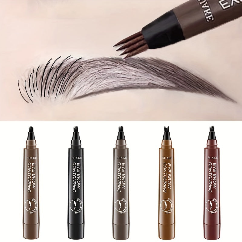 Makeup Eyebrow Tattoo Pen, Waterproof Long Lasting Microblading Eyebrow Pencil With A Micro-Fork Tip Applicator, Creates Natural Eyebrow Makeup, Draw Clear Eyebrows, Gifts For Women