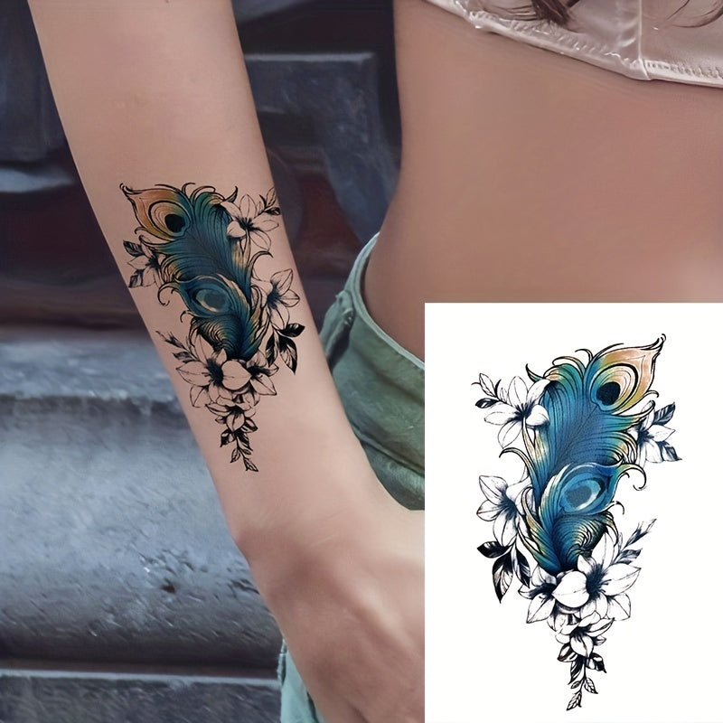 Temporary Tattoos
Waterproof Feather Tattoo Sticker - Stylish and Long-Lasting Temporary Tattoo