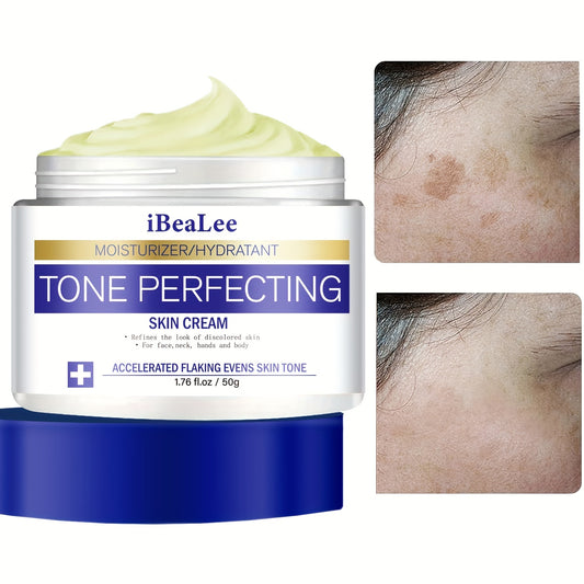 Facial care
Tone Perfecting Facial Cream, Cover Skin Blemishes, Sun Spots, Acne Scars & More - Lightening And Repairing Cream For Men & Women, 50g