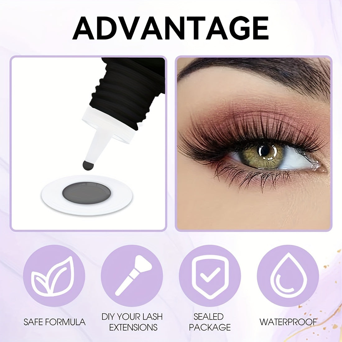 False Eyelashes
Dueloit Quick-Dry Lash Glue For Diy Eyelash Extensions - Waterproof, Long-Lasting Cluster Adhesive, Alcohol-Free Eyelash Glue Self Adhesive Eyelashes