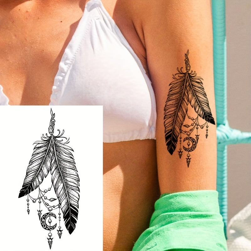 Temporary Tattoos
Waterproof Feather Tattoo Sticker - Stylish and Long-Lasting Temporary Tattoo