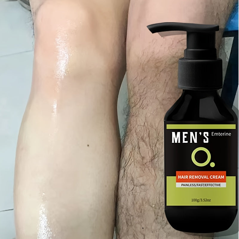 Shave & Hair Removal
100g Men's Hair Removal Cream, Painless & Fast-Acting For Body, Face, Underarms, Legs, Intimate Areas, Gentle Non-Irritating Formula, With Plant Squalane