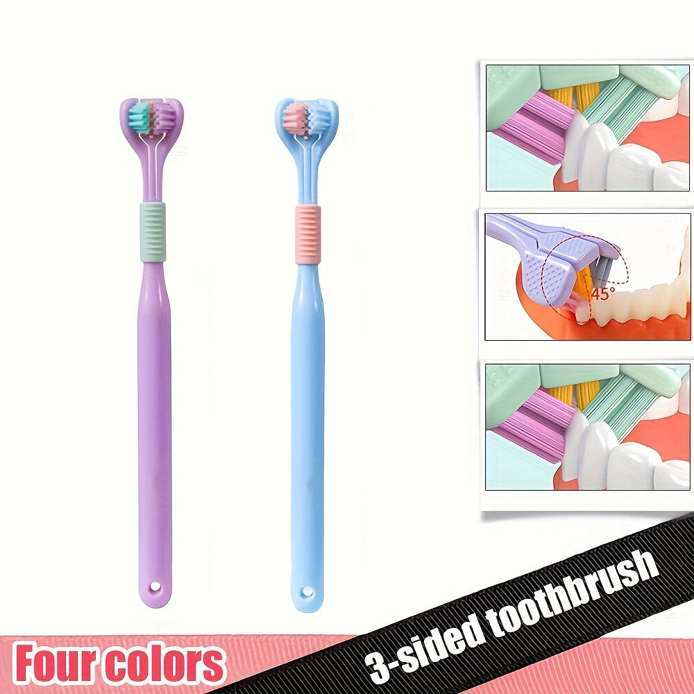 Oral Care
Three Sided Soft Hair Toothbrush, Adult Toothbrush, Ultra Fine Soft Bristle Oral Care Teeth Brush For Oral Health