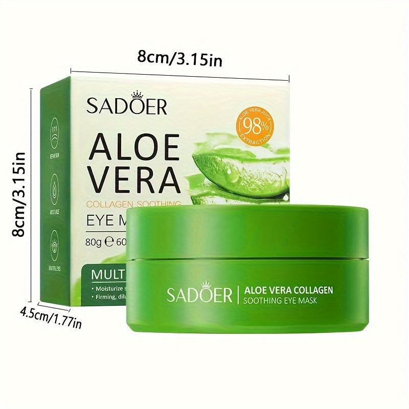 Personal Care
60 Pcs, Aloe Vera Collagen Eye Mask, Hydrating And Moisturizing Eye Patches, Wrinkle Smoothing, Soothing Eye Skin, For Dry Skin Care