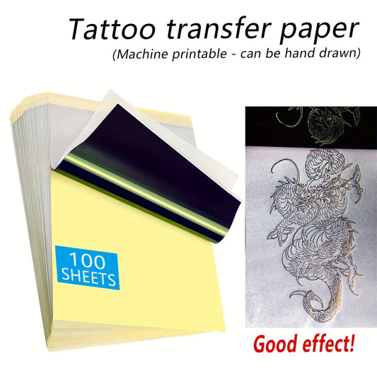 Personal Care
Tattoo Transfer Paper, A4 Size Thermal Stencil Transfer Sheet, Machine Printable & Hand Drawn, High-Definition Tracing Copy Paper For Tattoo Artists