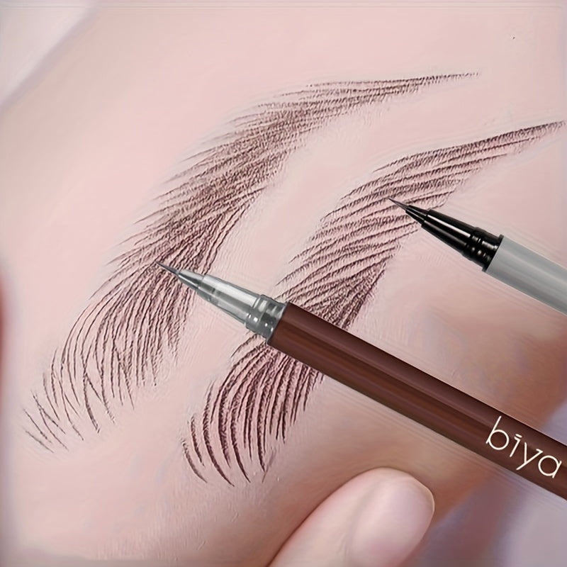 Makeup 0.01mm Ultra-Fine Eyebrow Pencil, Waterproof Sweatproof, Liquid Brow Pen, Long-Lasting Natural Makeup Look