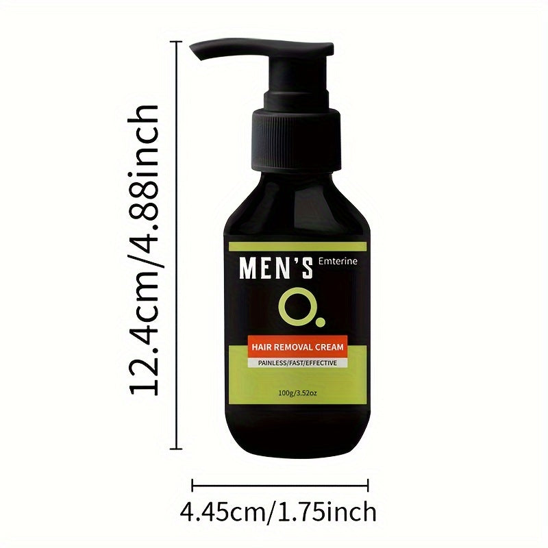 Shave & Hair Removal
100g Men's Hair Removal Cream, Painless & Fast-Acting For Body, Face, Underarms, Legs, Intimate Areas, Gentle Non-Irritating Formula, With Plant Squalane