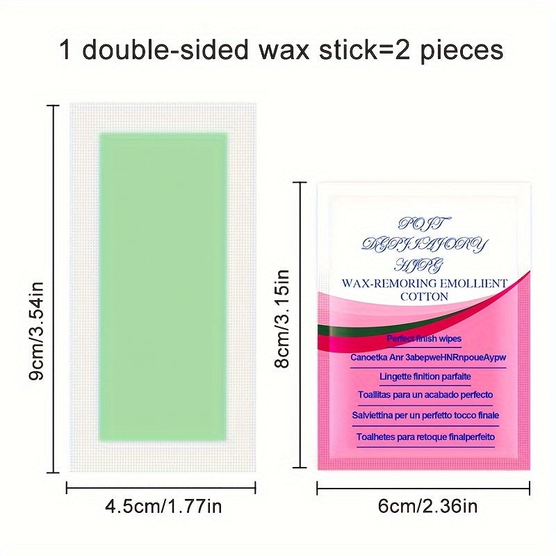 Shave & Hair Removal
10/20/30pcs Hair Removal Wax Strip, Facial Wax Strip With Skin Cleaning Cotton For Face, Eyebrow, Bikini Line Hair Removal