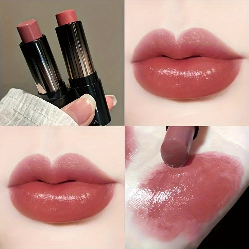 Makeup 1pc, Dewy Glossy Lipstick, Long-Lasting & Non-Sticky, Mirror Shine Lip Gloss, Moisturizing, Perfect For Daily Use & Mother's Day Gift, Red-Brown Shades