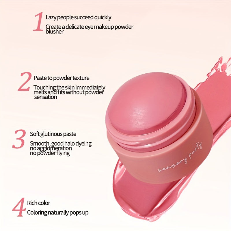 Makeup 6 Color Blush Peach Pink Blush Mute Light Foggy Face Quick Makeup Suitable For Any Group Of People To Enhance The Color So That The Skin Looks Transparent And Flawless