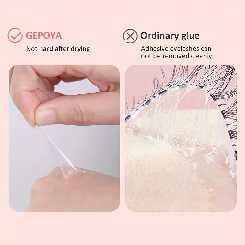 False Eyelashes
5ml Waterproof Eyelash Glue, Professional Strong Fixation, Fast Drying Time, DIY Clear Glue Hypoallergenic Eyelash Glue, Long-lasting Eyelash Glue, Suitable For Sensitive Eyes.