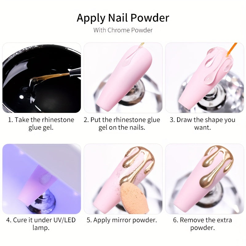 Nails
Born Pretty 5G Quick-Dry Rhinestone Glue Gel - Transparent, Alcohol-Free Nail Adhesive For Diy Manicures & Jewelry Decorations, Uv/Led Lamp Cured