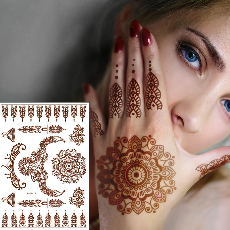 Temporary Tattoos
Temporary Tattoo Stickers, Waterproof And Sweat-proof Lace Pattern Elegant Durable Tattoo Stickers Body Art For 2-3 Days