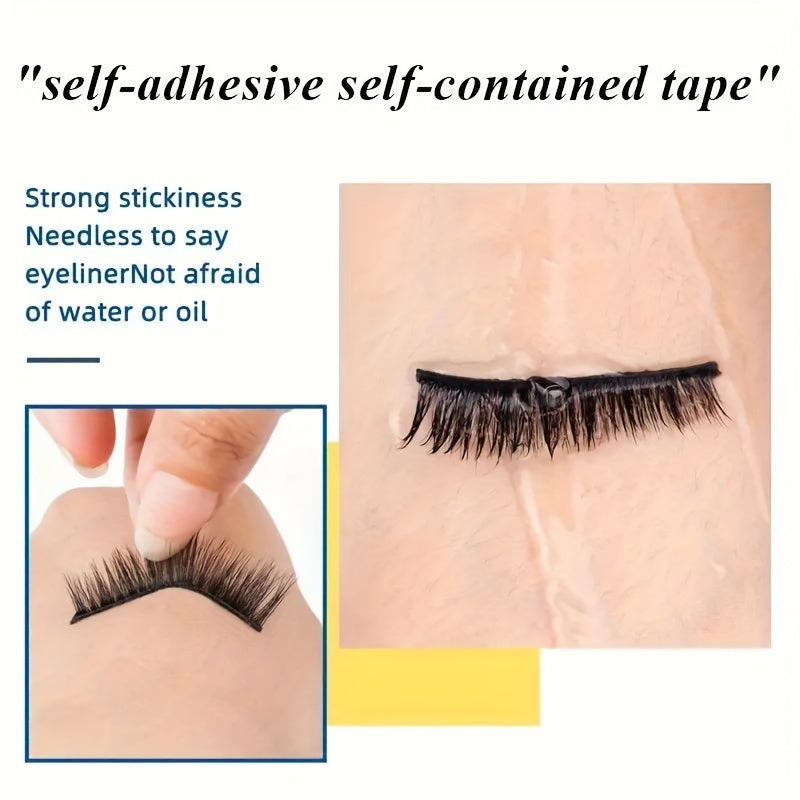 False Eyelashes
40pcs False Eyelash Self-adhesive Tape Black Eyeliner Tape, Waterproof And Sweat Proof, Self-adhesive Tape Self-adhesive Tape