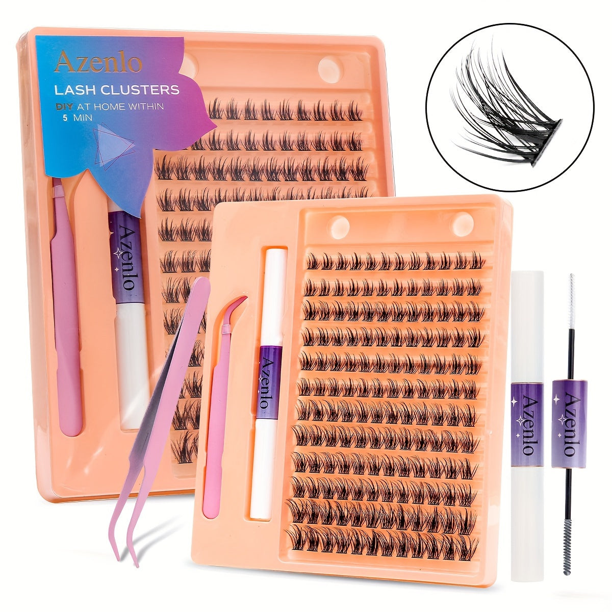 False Eyelashes
Cluster Lashes 144pcs Individual Lashes Clusters DIY Eyelash Extension Slender And Wide Stem Lash Clusters With Applicator And Lash Bond And Seal Lash Extension Kit Mix 10-16mm Length C Curling