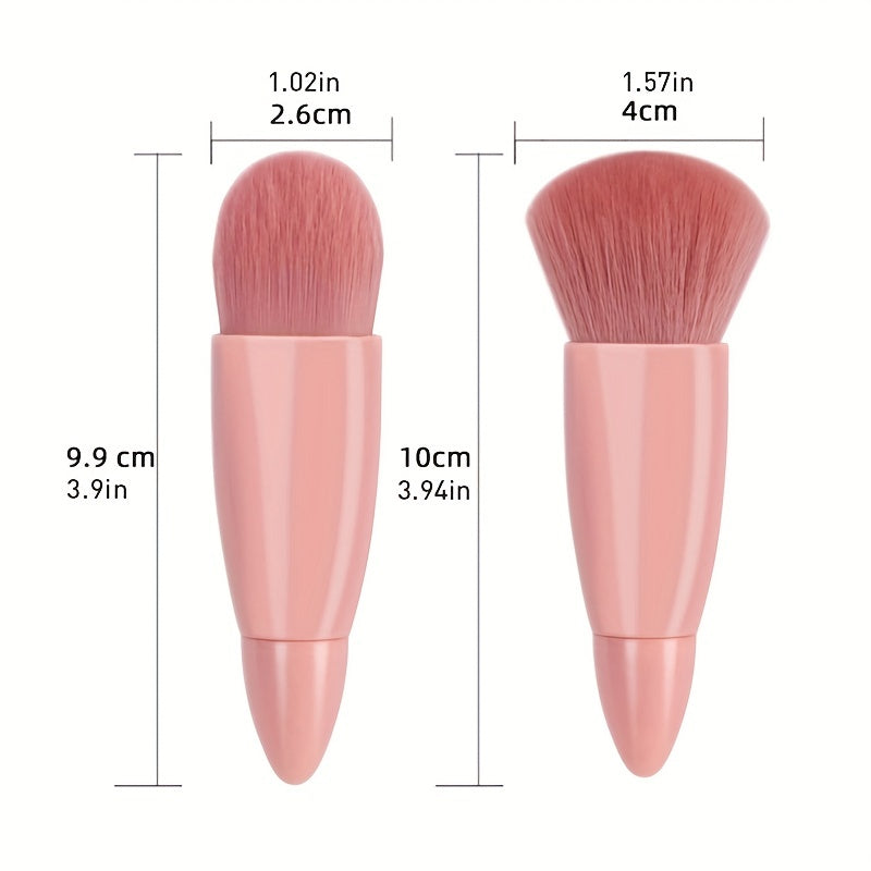 Beauty Tools
5pcs/set Portable Mini Makeup Brush Set With Mirror And Case - Soft Fiber Hair Powder And Eye Shadow Brushes For Professional Beauty Tools