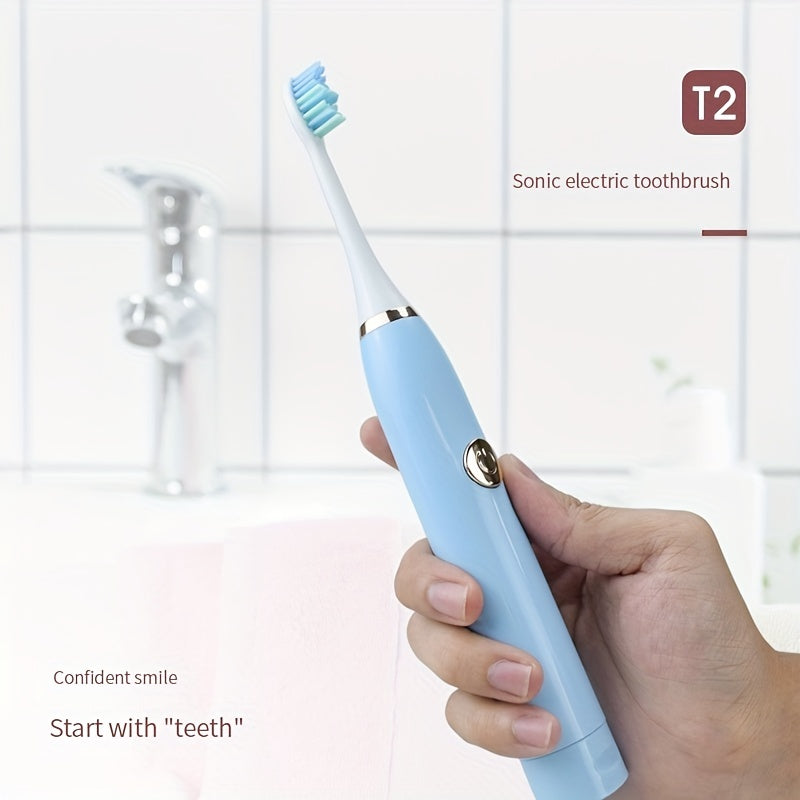 Oral Care
Jiabeimei Soft Bristle Electric Toothbrush For Adults - Battery-Powered, Portable Design With Replacement Heads