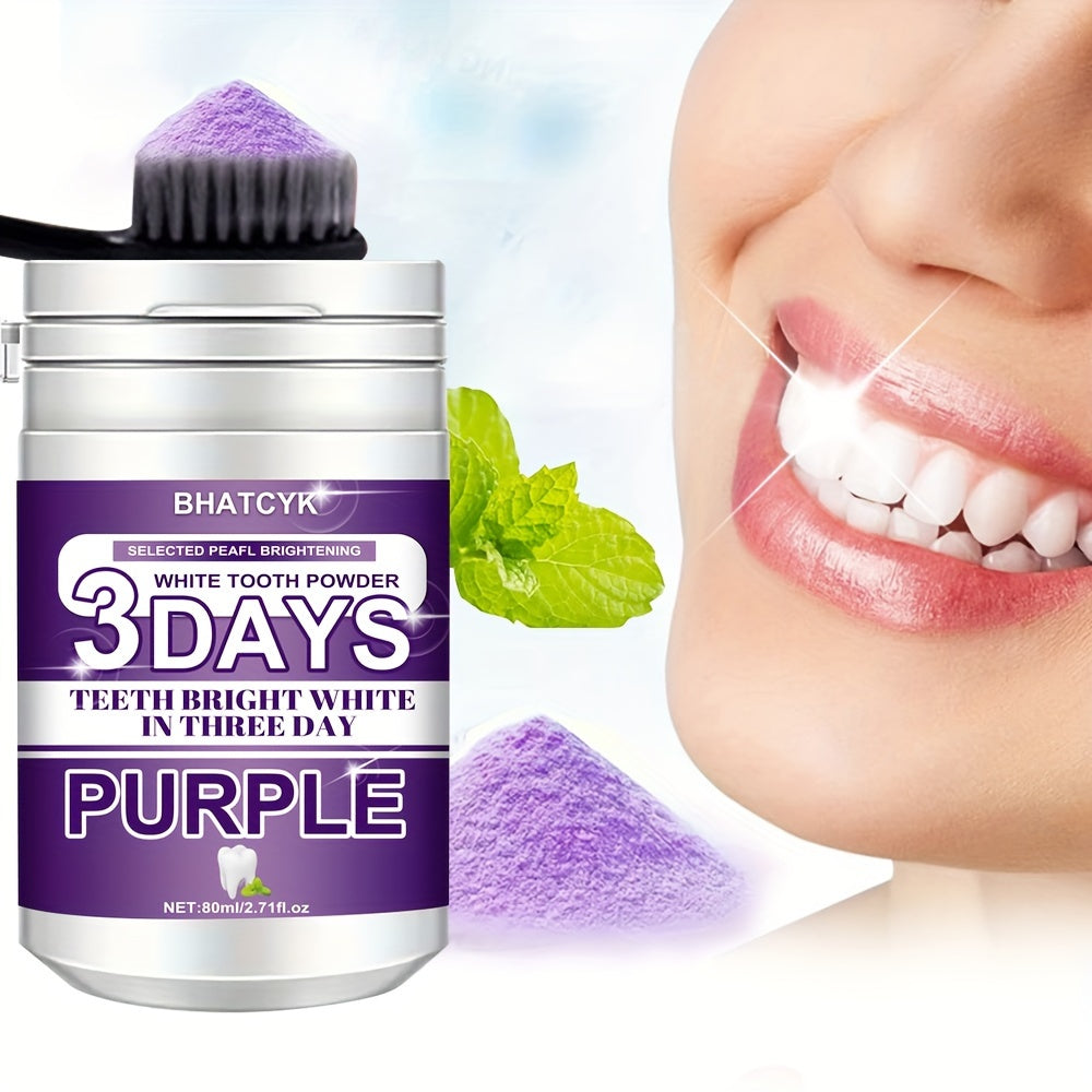 Oral Care
Purple Teeth Whitening Powder, Deep Cleaning Formula, Fresh Mint Flavor For Daily Oral Care, Travel Size