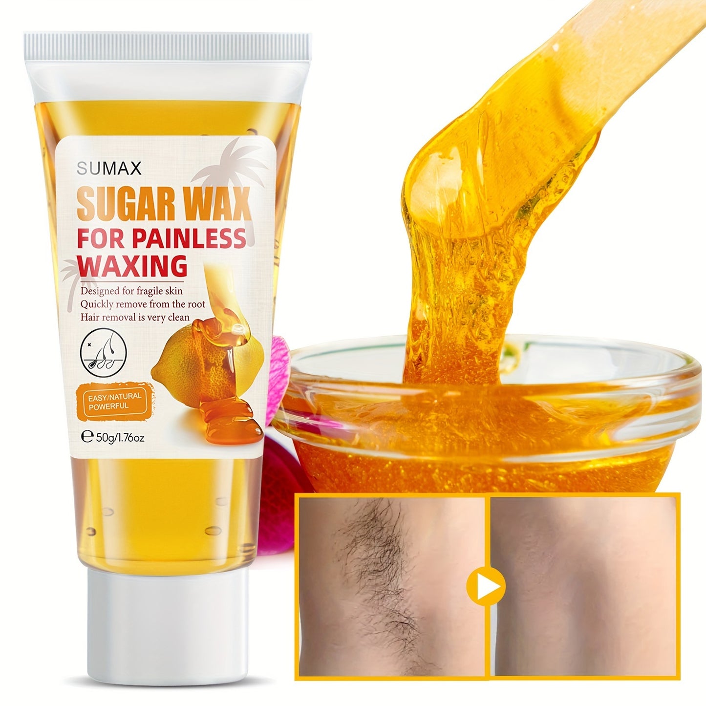 Shave & Hair Removal
Natural Lemon Honey Hair Removal Wax, Used To Remove Hair From Areas Such As Mustaches And Underarm Bikini, Gentle Formula, Suitable For All Skin Types