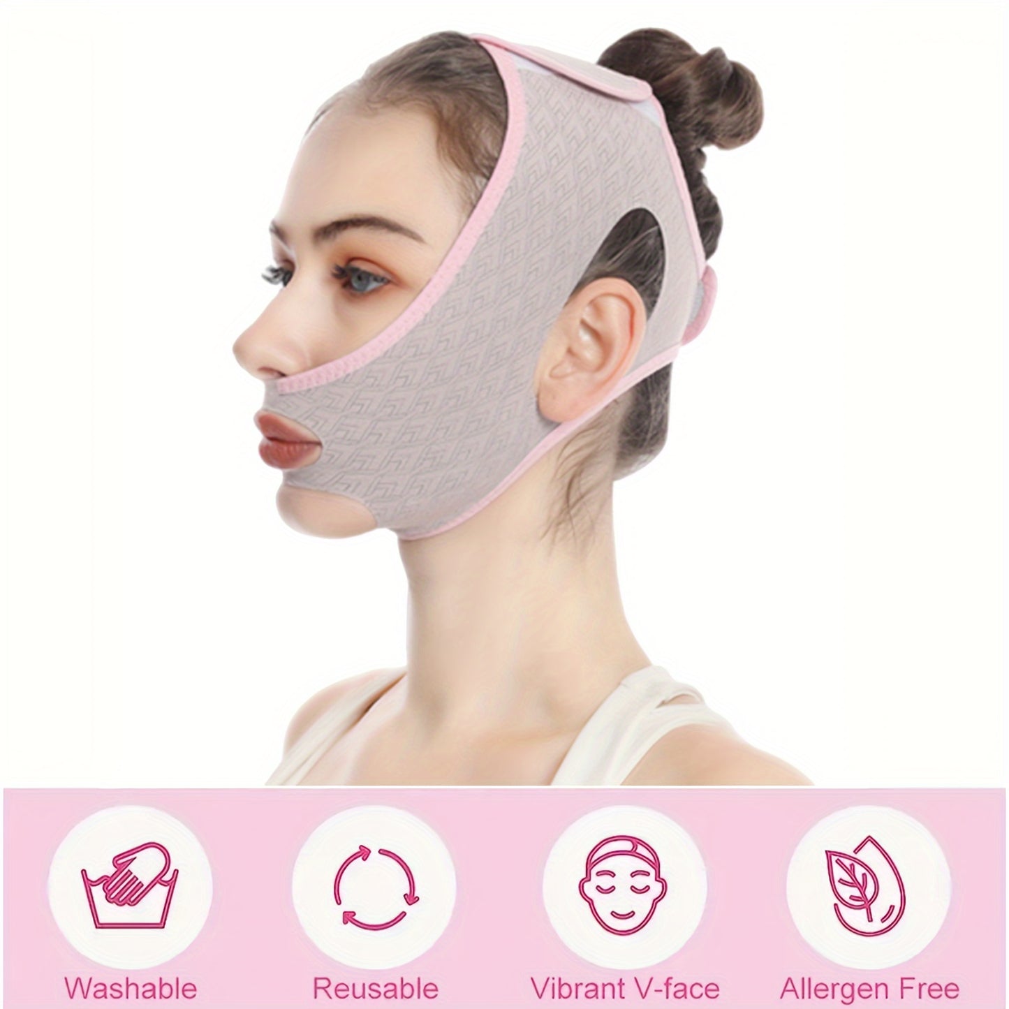 Beauty Tools
V Line Shaping Face Masks, Reusable Face Slimming Strap Face Mask Lifting Sleep Bandage Breathable Facial Belt Skin Care Tools Beauty Tool For Double Chin And Saggy Face