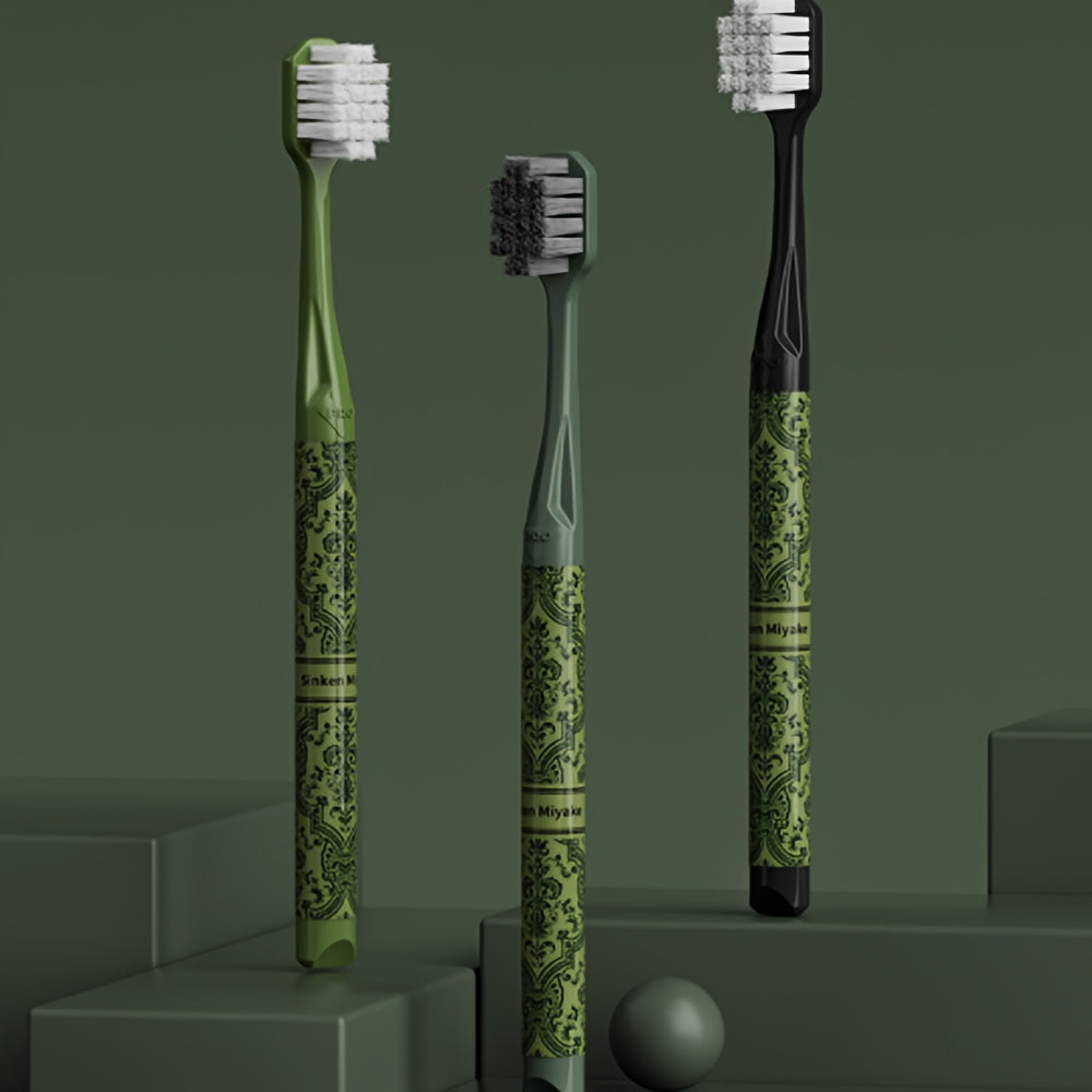 Oral Care
6pcs Green Forest Soft Toothbrush Set - Gentle On Sensitive Teeth, Sustainable Materials, Odorless With Luxury Gift Box Packaging