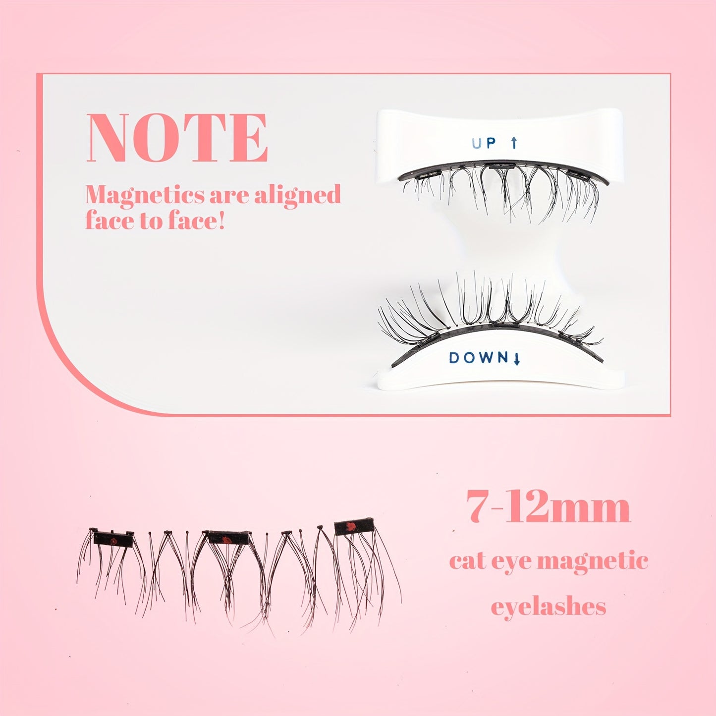 False Eyelashes
Ultra-Thin Magnetic Eyelashes Kit - 20Mm, Lightweight & Reusable 3D Lashes With Applicator, No Glue Needed, Formaldehyde-Free