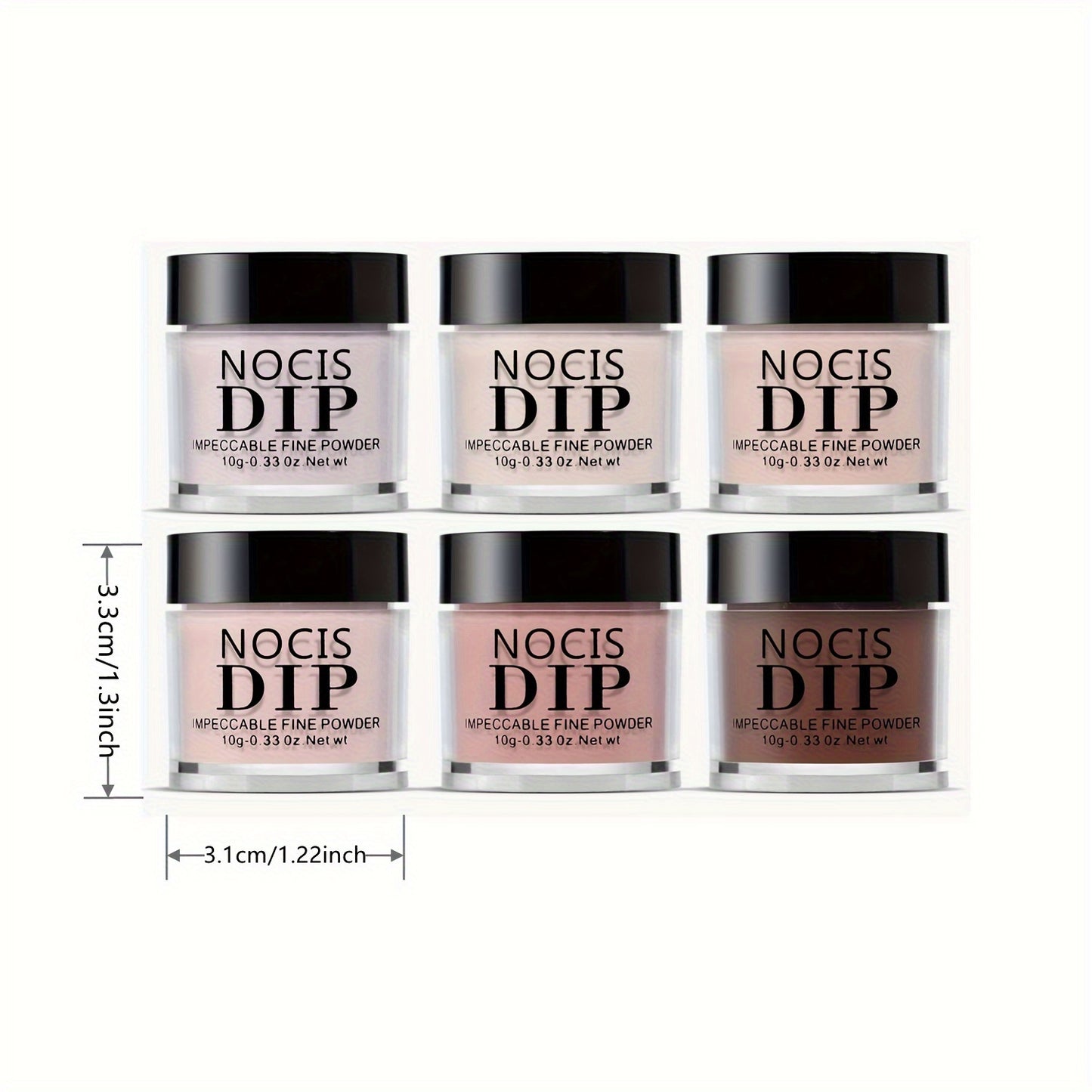 Nails
Dipping Powder 6Pcs Nude Nail Dipping Powder Set Nail Dipping Powder For 3D Acrylic Nail Art Nail Carving Nail Extension, Gifts For Women