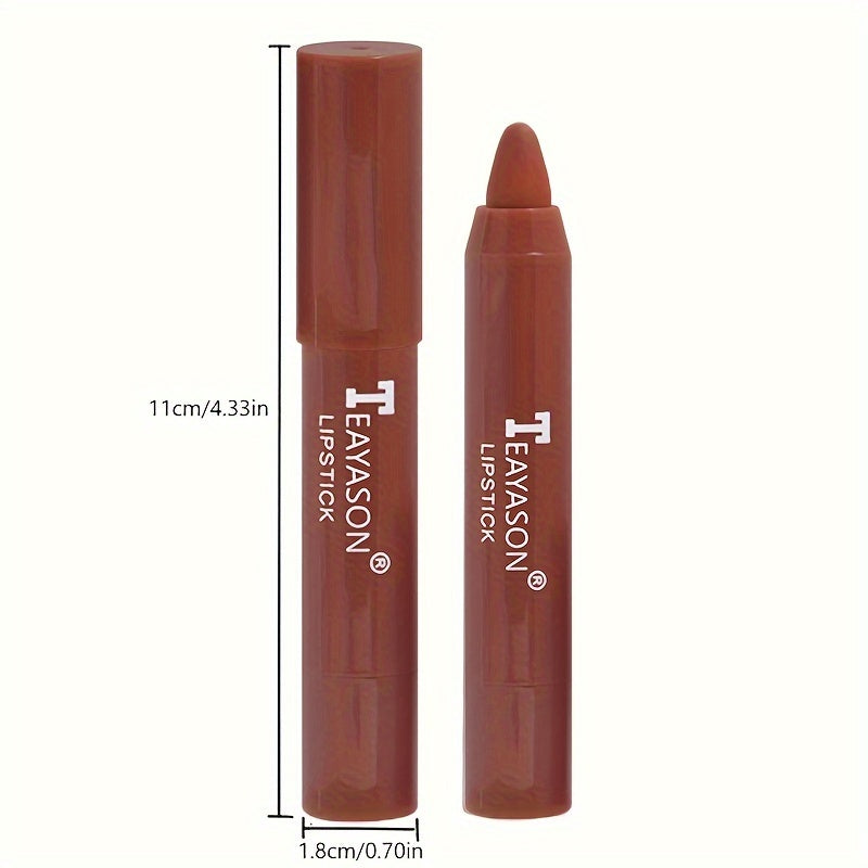 Makeup 12 Colors Sexy Matte Lipstick Waterproof Long Lasting Color Rendering Non-stick Velvet Lips Liner Pencil Woman Makeup Cosmetics Valentine's Day Gifts