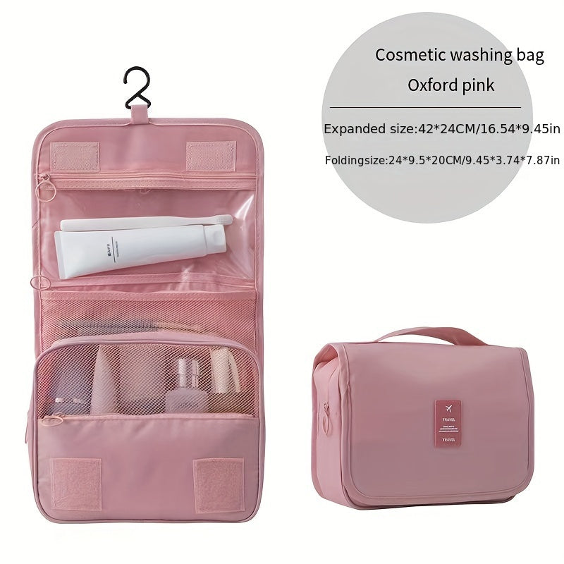 Makeup bags & Storage
Travel Makeup Bag For Women Large Capacity Cosmetic Bag With Hanging Hook, Portable Water Resistant Makeup Cosmetic Bag Travel Organizer