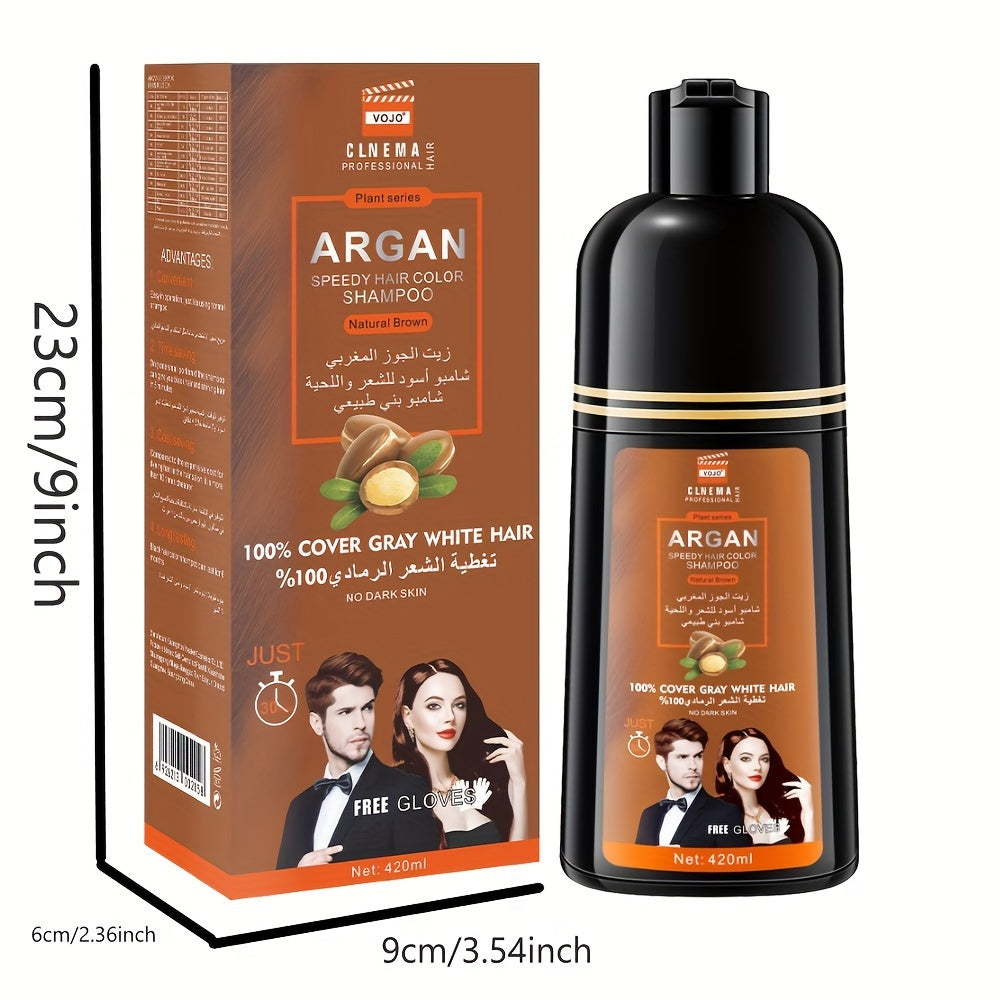 Hair Care
420ml Hair Dye Shampoo With Plant Extracts - Mildly Dyes Hair Without Hurting It - Dyeing For Long-Lasting Color For Women Men