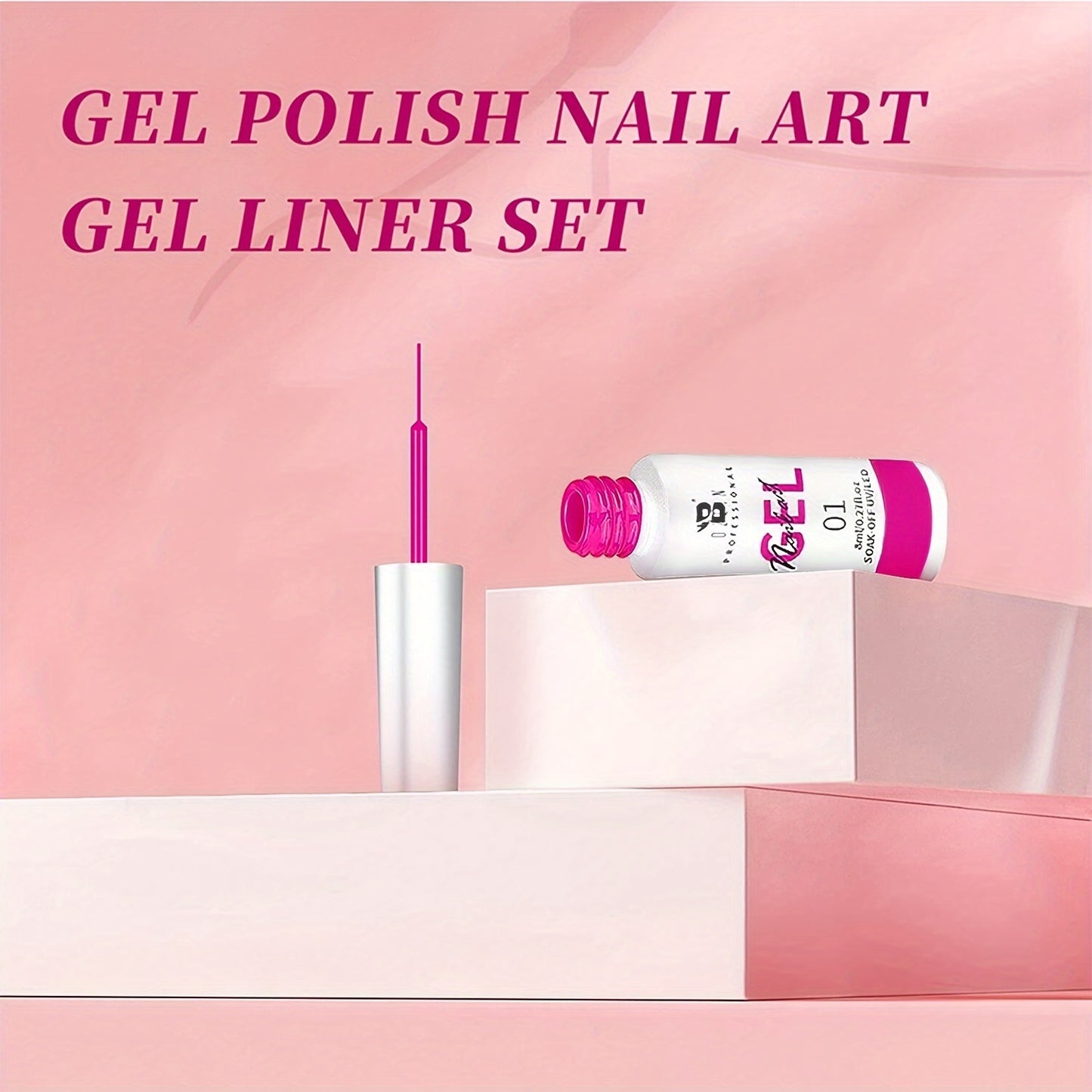 Nails
Nail Art Gel Set, For Nail Design, Fine Line Painting, Long Lasting Odorless Resin, Easy To Apply With Precision Applicator For Music Festival