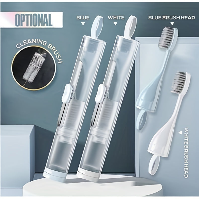 Oral Care
1pc Mini Travel Portable Folding Toothbrush, Toothbrushes With Extra Soft Bristles For Sensitive Teeth Gums, For Deep Cleaning Oral Care At Home For Adults Daily Life travel must have