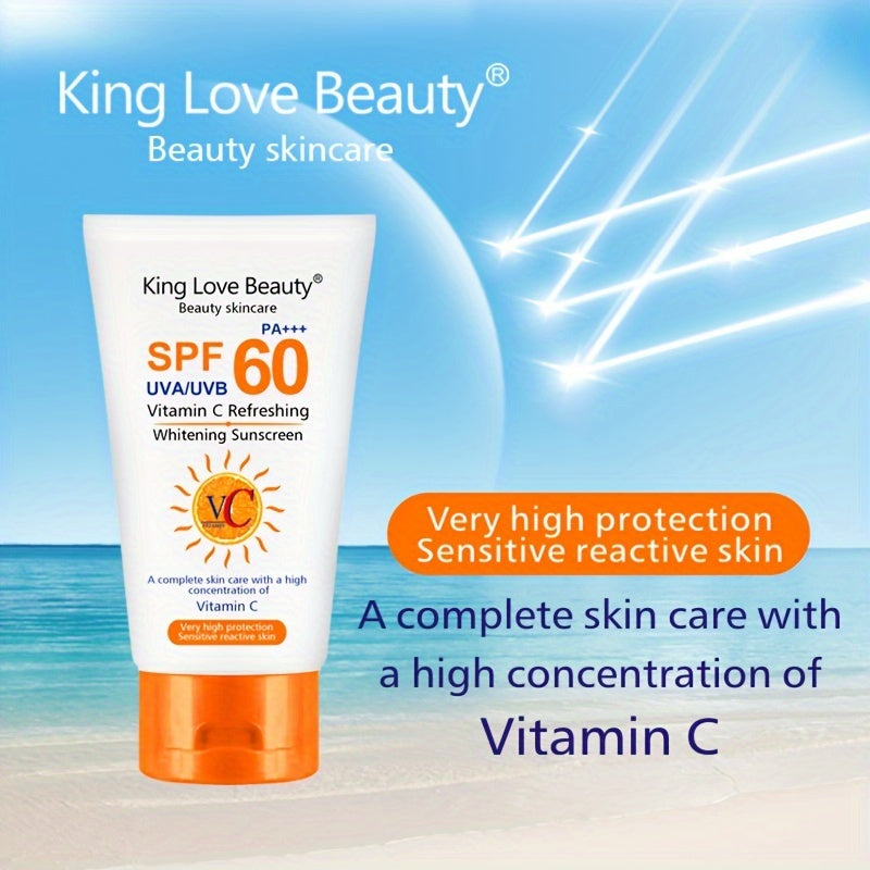 Personal Care
150g SPF 60 PA+++ Vitamin C Brightening Sunscreen, Broad Spectrum UVA/UVB Protection, Moisturizing & Sweat-Resistant, Suitable For Dry/Oily Skin Types, Non-Greasy Water-Resistant Formula