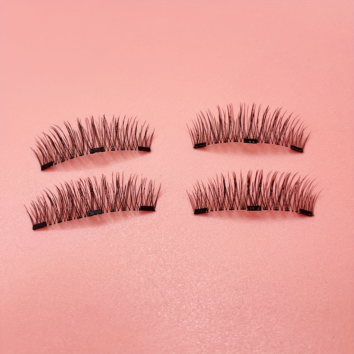 False Eyelashes
1 Pair of Caramel Coffee Dark Brown Ultra-Fine And Soft Encrypted And Lengthened Magnetic False Eyelashes Set 24P Simulated Eyelashes Ultra-Fine And Soft Dark Brown Deep Eyes