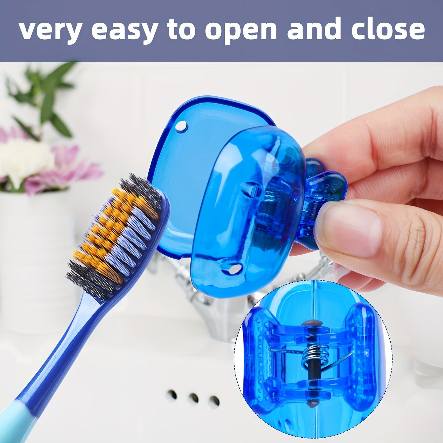 Oral Care
Travel And Home Toothbrush Head Protector - Compact, Hygienic Clip-On Cover, Universal Fit for All Toothbrushes - Personal Care Oral Care Accessory