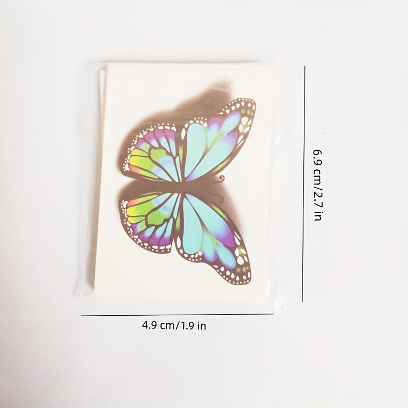 Temporary Tattoos
20 Sheets 3D Butterfly Tattoo Stickers Waterproof & Long Lasting For Women