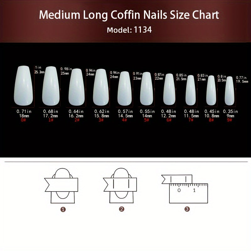 Nails
24Pcs/set Glossy Medium Long Coffin Fake Nails Purple And Black Gradient False Nail French Style Reusable Press On Nails