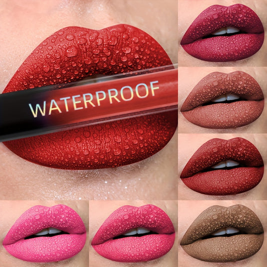 Makeup 1pc Waterproof Matte Lipstick, Vivid Lip Color, Smudge-Proof & Long-Lasting, Makeup & Cosmetics