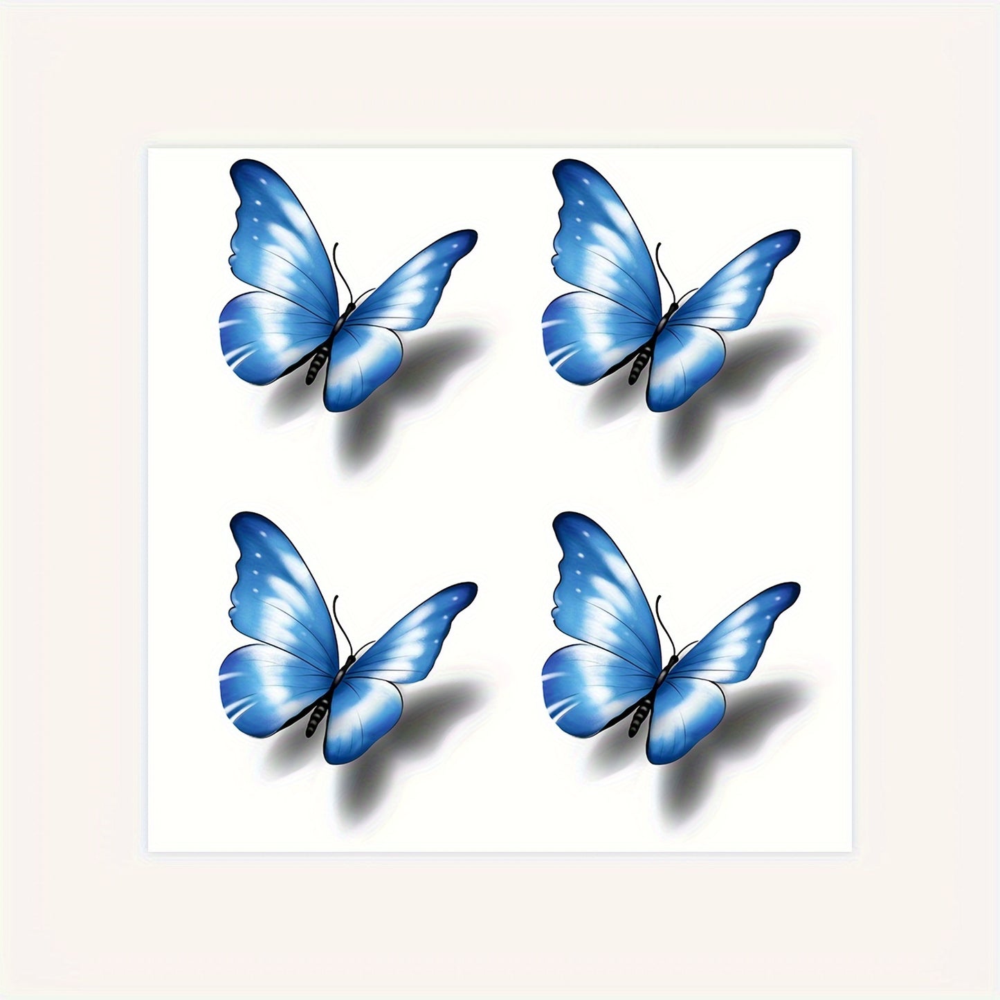 Temporary Tattoos
Chic Blue Butterfly Temporary Tattoo Sticker - Unisex, Fashion-Forward Design For Arms, Collarbone & Chest, Lasts 1-3 Days Temporary Tattoo Butterfly Butterfly Tattoos Temporary