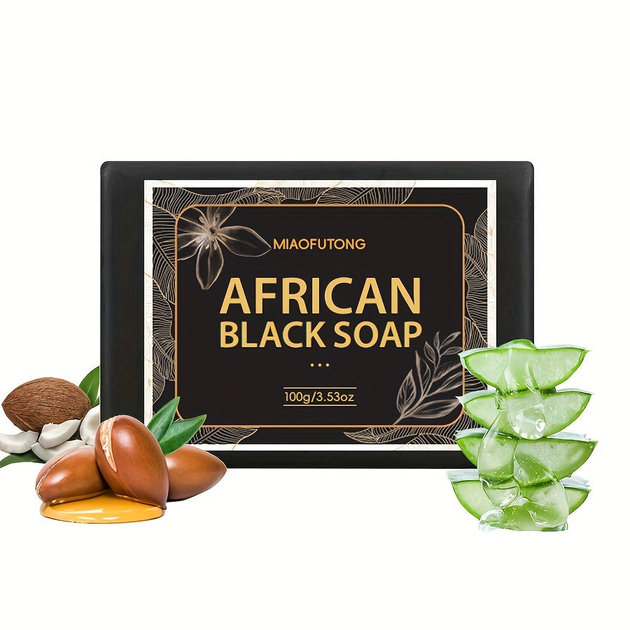 Personal Care
African Black Soap Bar 100g - Unisex-Adult Moisturizing Cleanser with Shea Butter & Coconut Oil – Alcohol-Free Refreshing Scent - Ideal for All Skin Types, Face & Body – Rich in Charcoal & Bamboo